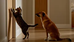 Miksi kissat ja koirat haluavat koko ajan mennä huoneeseen, mutta haluavat heti pois sieltä?